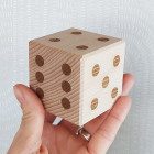 Dřevěná kostka na hraní 5,5cm