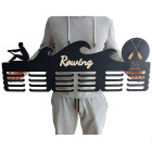 Dřevěný věšák na medaile VLNY 80cm + malování + jméno