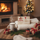 Vánoční pohlednice dřevěná 18x12, 50cm