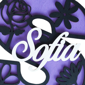 30cm Písmeno se jménem - květiny 2