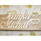 Stojan s křestními jmény a datem