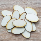 Doplňky výřez ovály - měsíce s opálenými hranami k rodinnému kalendáři