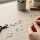 Kovové kroužky 12mm balení 50ks stříbrné