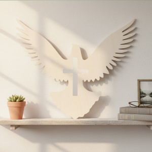 Výzdoba do kostela holubice 40 cm 2