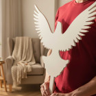 Výzdoba před oltář holubice zápich 40cm