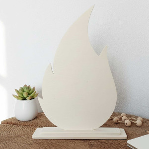 Výzdoba do kostela plamen výška 20 cm