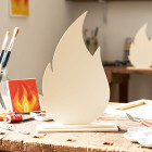 Výzdoba do kostela plamen výška 20 cm