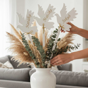 Výzdoba do kostela na 1. svaté přijímání HOLUBICE se jménem 2