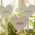 Výzdoba do kostela na 1. svaté přijímání srdce s jménem