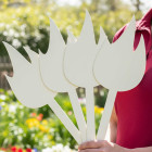 Výzdoba před oltář PLAMEN barva přírodní CENA za kus