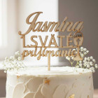 Dřevěný kolík 1. svaté přijímání KALICH s JMÉNEM 15cm