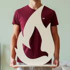 Výzdoba do kostela plamen 70 cm