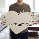 Srdce s korunou Ježíšovou - Božské Srdce 80cm