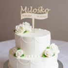 Dřevěný špíz s laserovým gravírováním 15cm na KŘEST