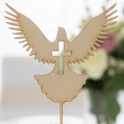 Dřevěný špíz holubice na 1.svaté přijímání 15cm