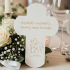 Dřevěný křížek s modlitbou 130x90mm