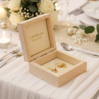 Svatební krabička s širokou krajčou Pan a Paní přírodní