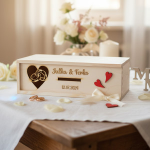 Svatební obaly, krabičky a podnosy