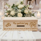 Svatební dřevěná pokladnička - Na společnou cestu