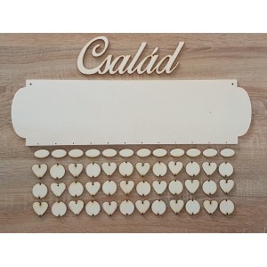 Rodinný kalendář laserovaný 2