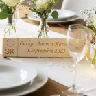 Dřevěná svatební SPZ rodina