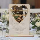 Dřevěné svatební poděkování mamince