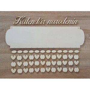 Rodinný kalendář laserovaný 2