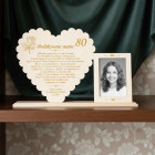 Stojan srdíčko jako poděkování máme 33 cm