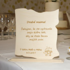 Dřevěný poděkovací list mamince 24,5x25cm