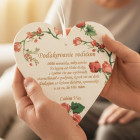 Poděkování mamince - cedule na zavěšení 17cm