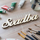 Svatební nápis svatba 70x205mm