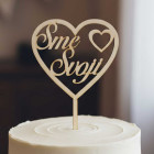 Dřevěný špíz jsme svou v srdíčku