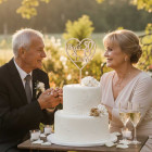 Dřevěná ozdoba k výročí svatby šířka 15cm