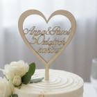 Dřevěný zápich 50 zlatých let šířka 15cm