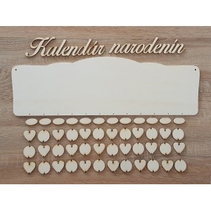 Rodinný kalendář laserovaný 2