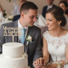 Dřevěný svatební zapich šířka 20cm