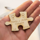 Svatební magnetky puzzle 70x52x3mm