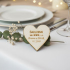 Magnetka svatební vroubkovaná tři srdíčka 55x55x3mm