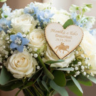 Svatební magnetka vroubkovaná manželé na koni 55x3mm