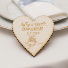 Svatební magnetka vrubovaná manželé v letadle 55x55x3mm