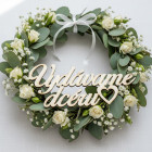 Dřevěný svatební nápis Vydáváme dceru 80x170x3mm