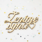 Dřevěný svatební nápis Ženíme syna 90x140x3mm