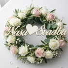 Dřevěný nápis-Naše svatba 280x54x3mm