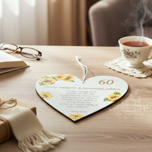 Dřevěné srdíčko 30 cm + věnování na míru 2