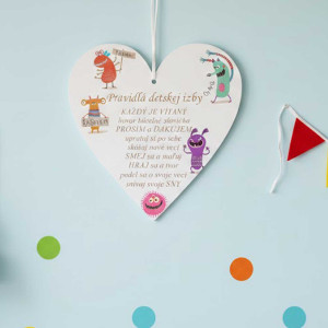 Tabulka 17cm - Pravidla dětského pokojíčku