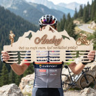 80 cm dřevěný závěs na medaile s laserováním a jménem - Andrej