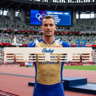 80 cm dřevěný věšák na medaile s barevným jménem