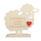 Výzdoba na první svaté přijímání Ovečka se jménem 15cm