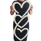 Výzdoba tři srdíčka výška 83cm