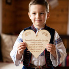 Dřevěná tabulka 17cm-Pravidla šťastného života